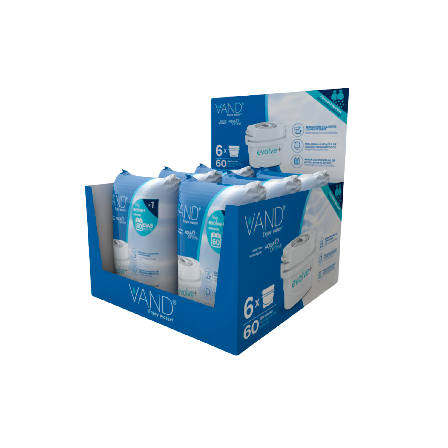 FILTRO PURIFICADOR DE AGUA THORBEN VAND PACK X6 - 2