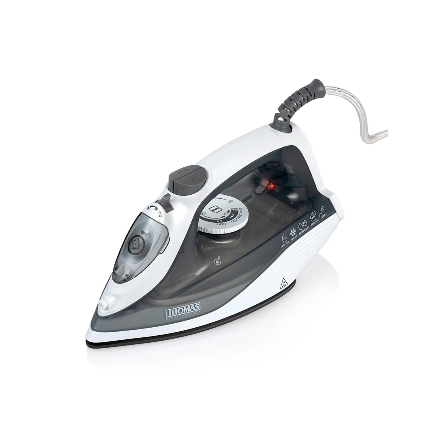PLANCHA DE VAPOR THOMAS TH-7003 ANTIADHERENTE 1600W - 2