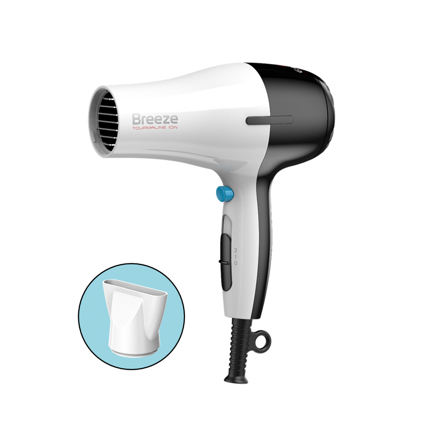 SECADOR DE PELO GAMA BREZZE TOURMALINE ION 2100W - 1
