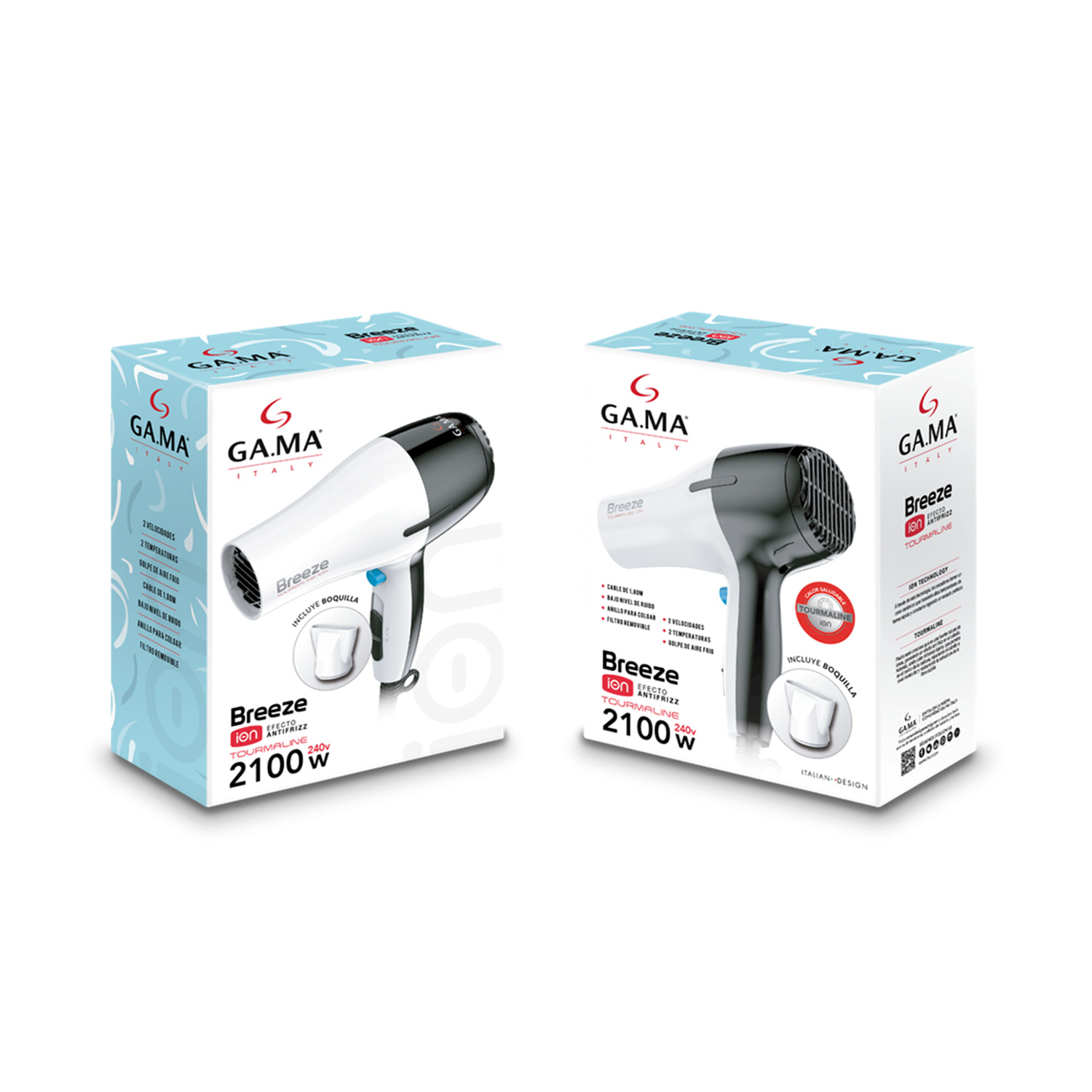 SECADOR DE PELO GAMA BREZZE TOURMALINE ION 2100W - 4