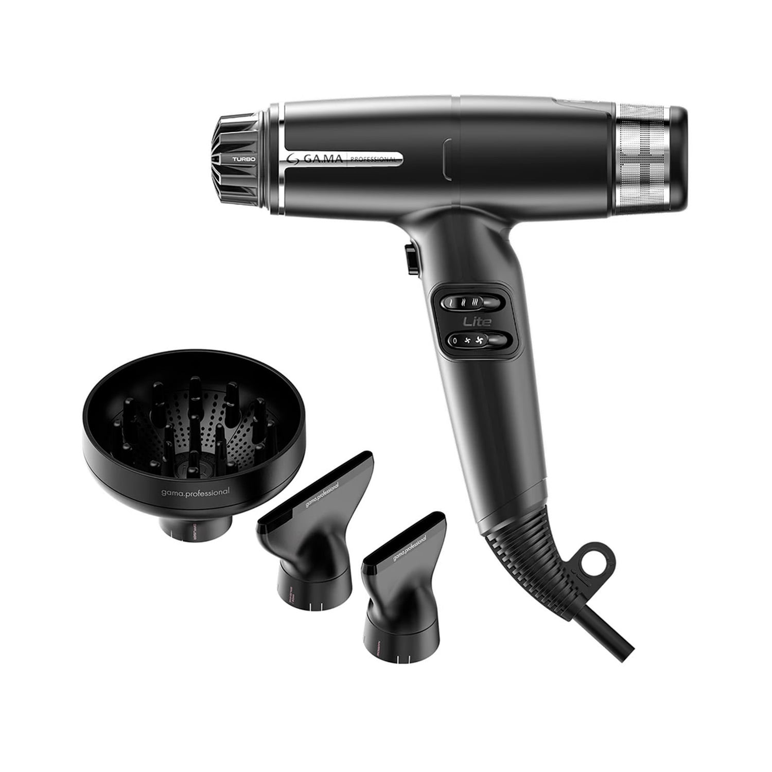 SECADOR DE PELO GAMA IQ LITE MAX NEGRO 1700W - 1