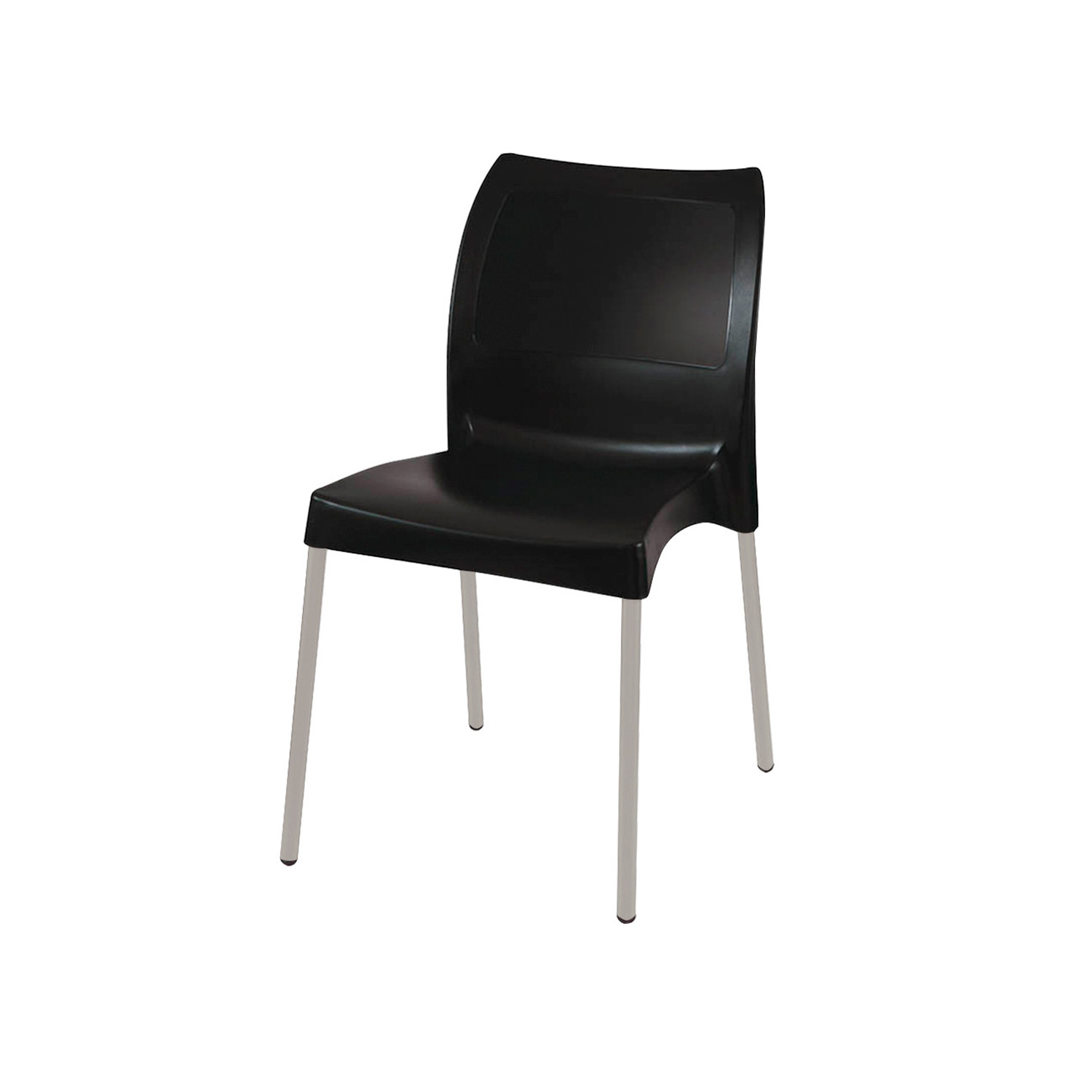 SILLA ART NEGRO STYLE LISSA SIN BRAZOS - 1