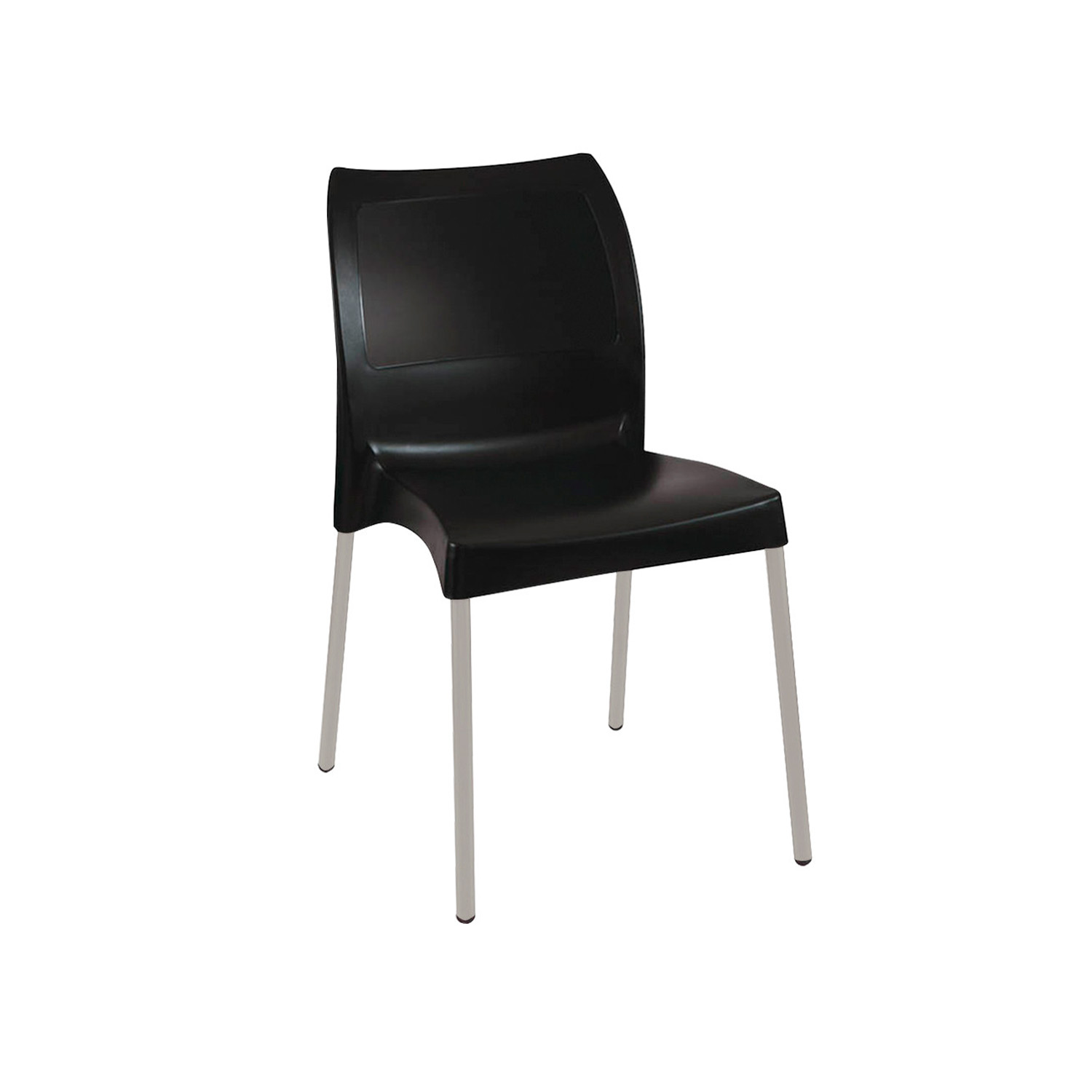 SILLA ART NEGRO STYLE LISSA SIN BRAZOS - 2