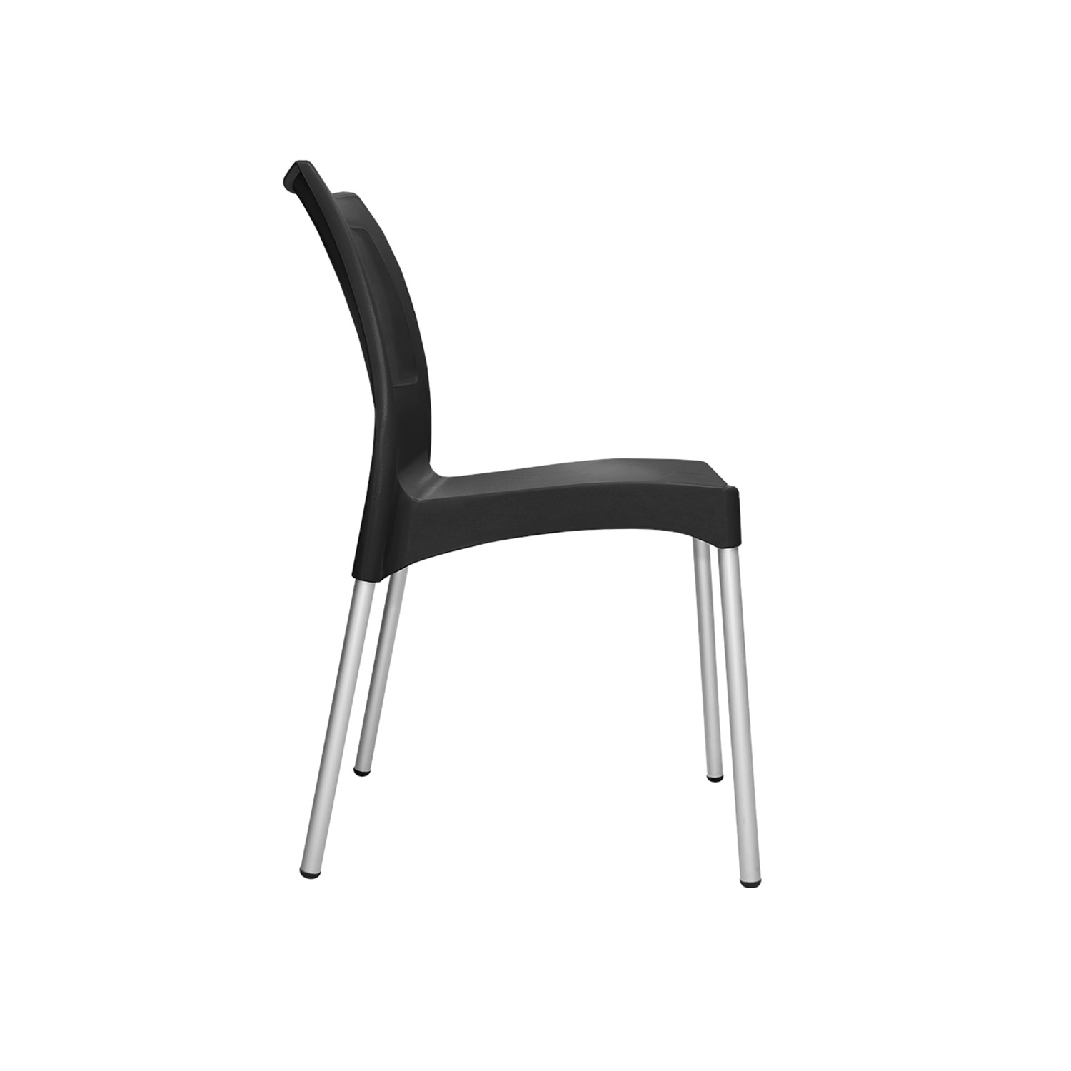 SILLA ART NEGRO STYLE LISSA SIN BRAZOS - 3