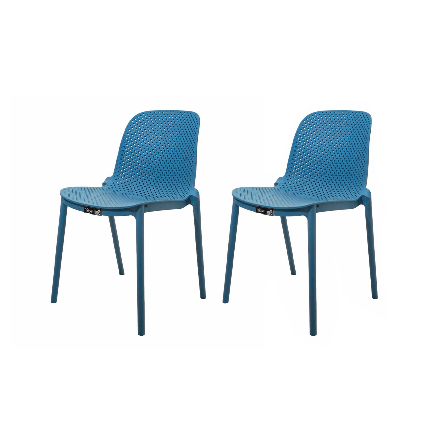 PACK AZUL 2 SILLAS COMEDOR ART BERLIN - 1