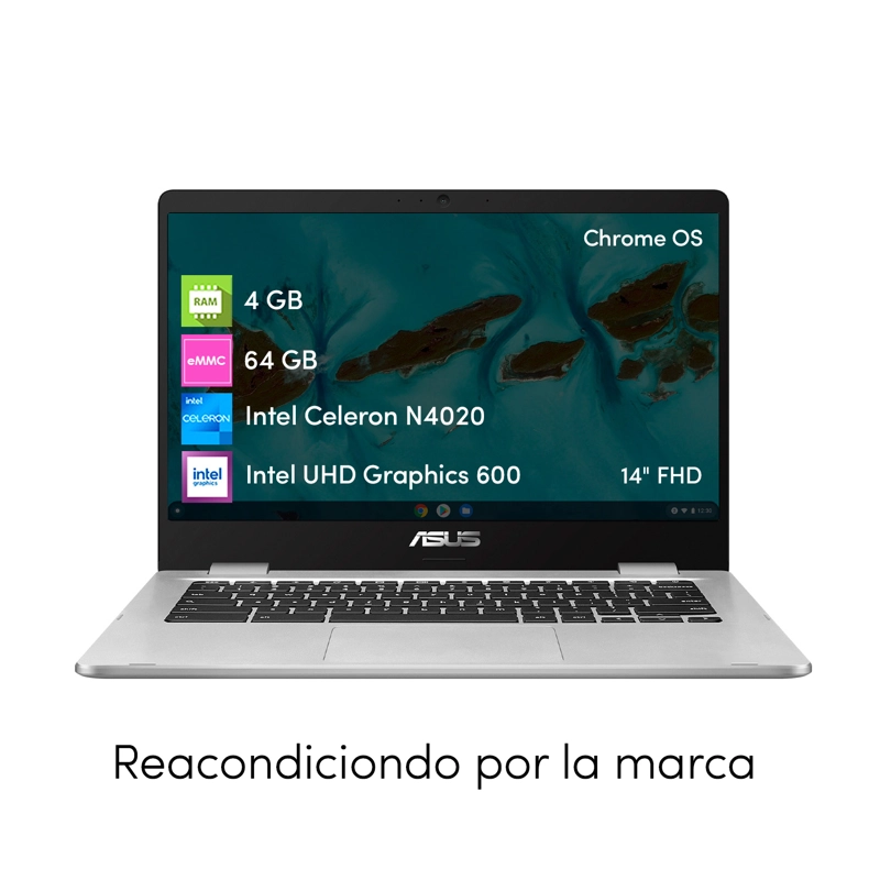 NOTEBOOK CHROMEBOOK ASUS CELERON 4GB 64GB CHROME OS 14' FHD - 2