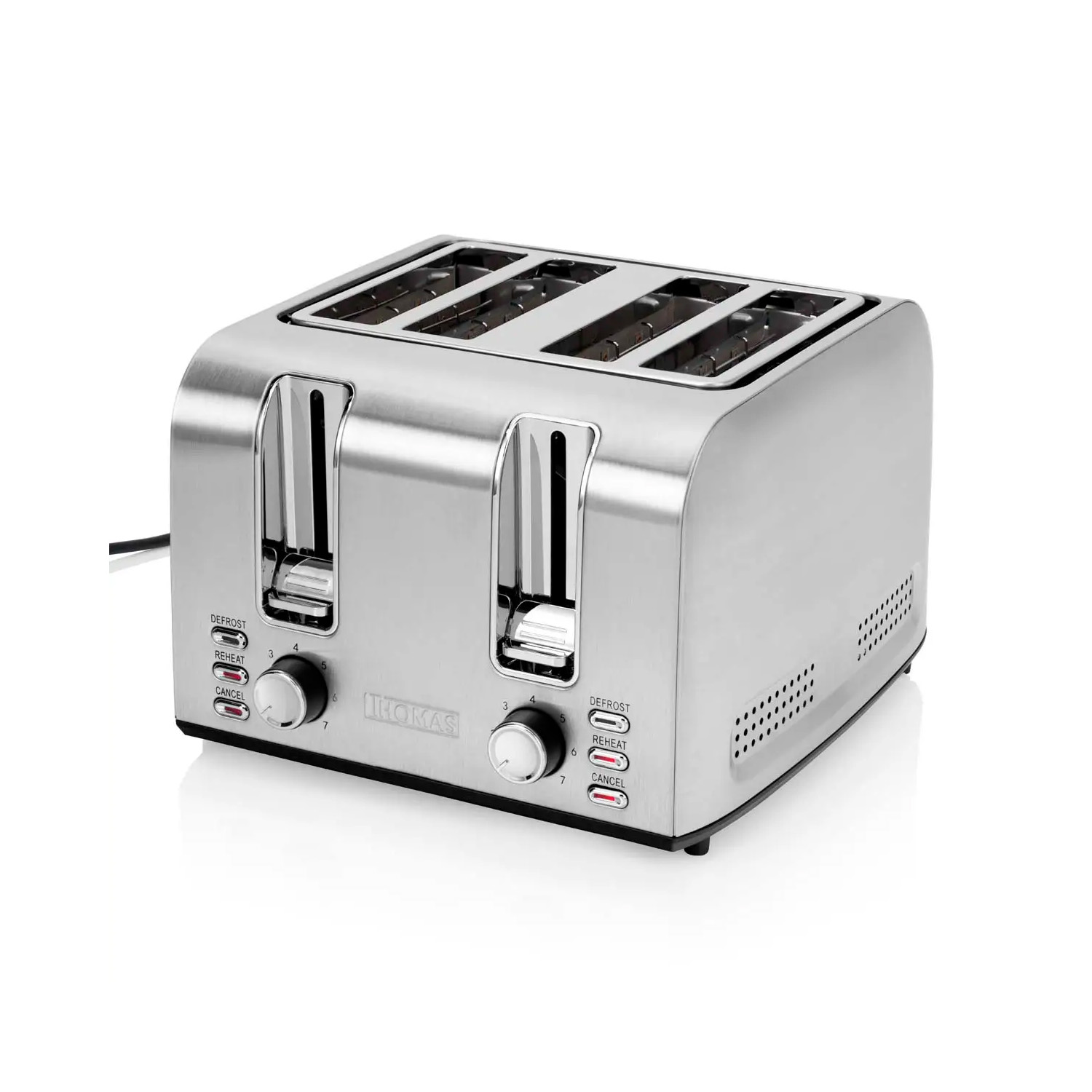 TOSTADOR THOMAS TH-133I 4 REBANADAS ACERO INOX 1500W - 3