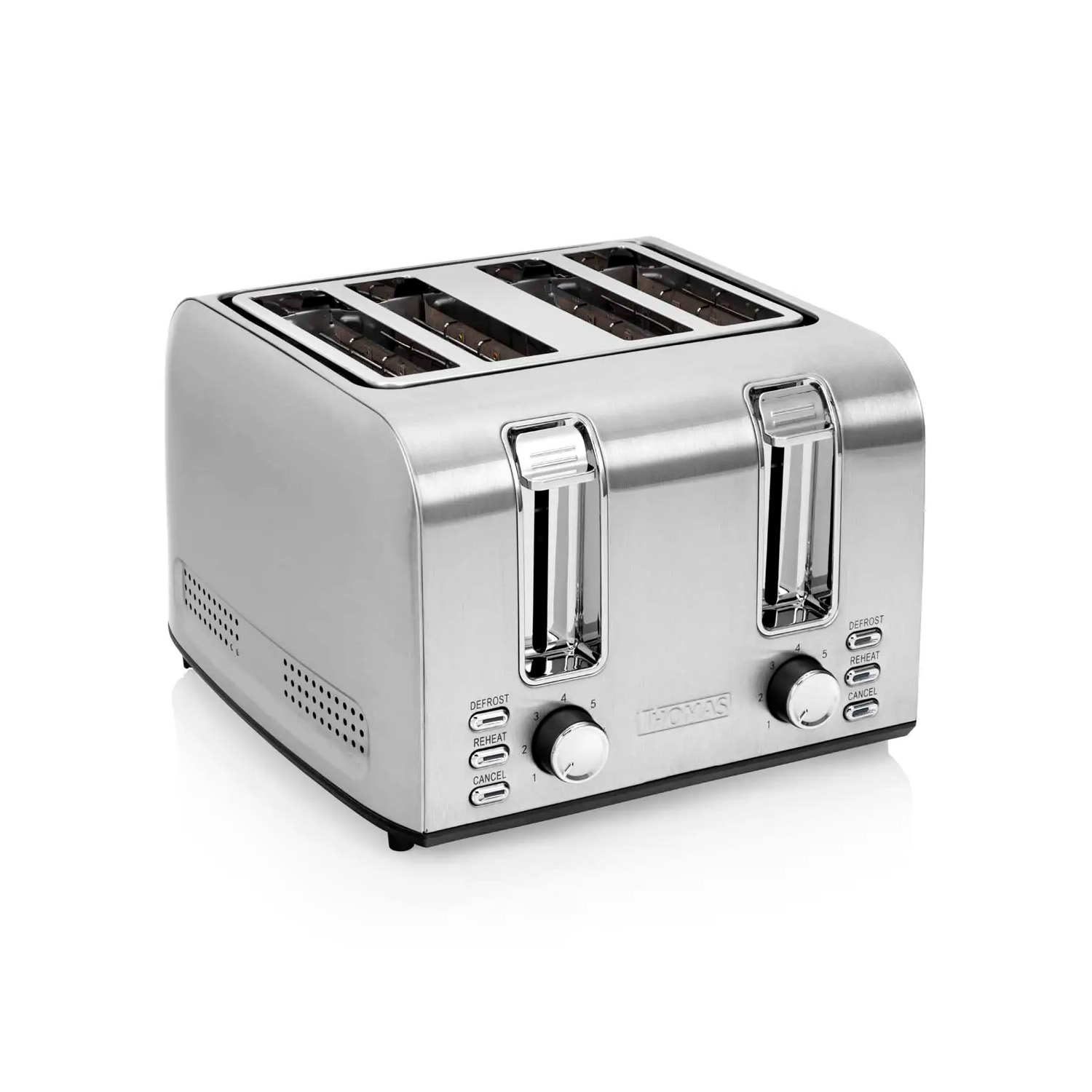TOSTADOR THOMAS TH-133I 4 REBANADAS ACERO INOX 1500W - 4