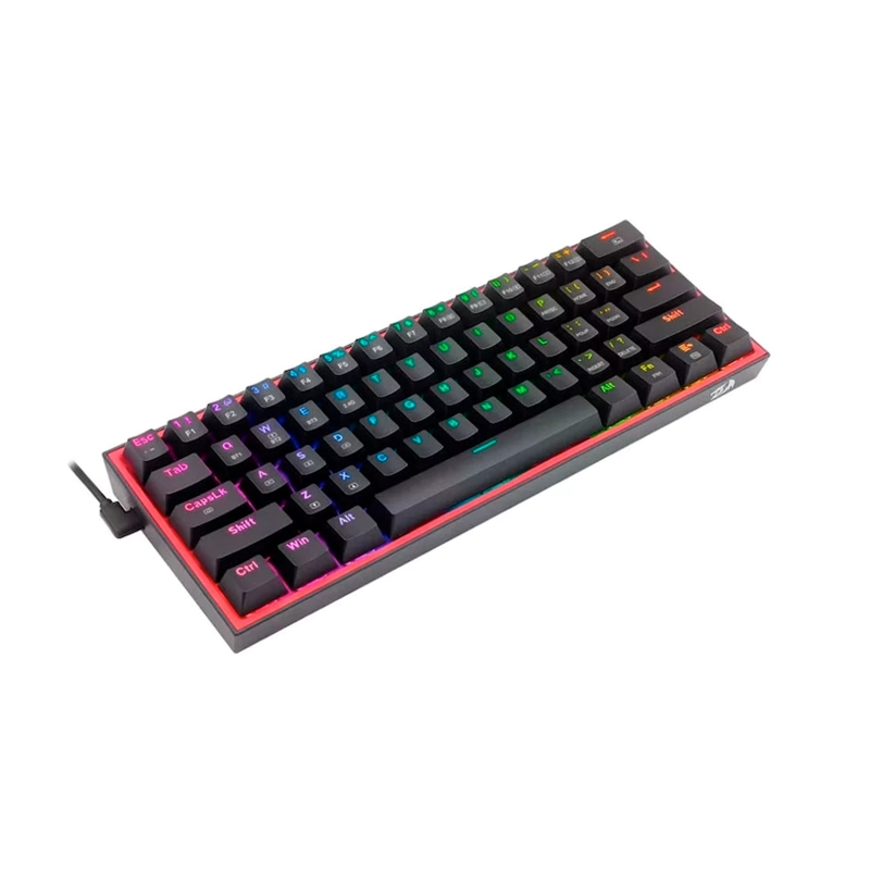 TECLADO GAMER INALÁMBRICO REDRAGON FIZZ PRO BLACK K616 RGB MECANICO - 4