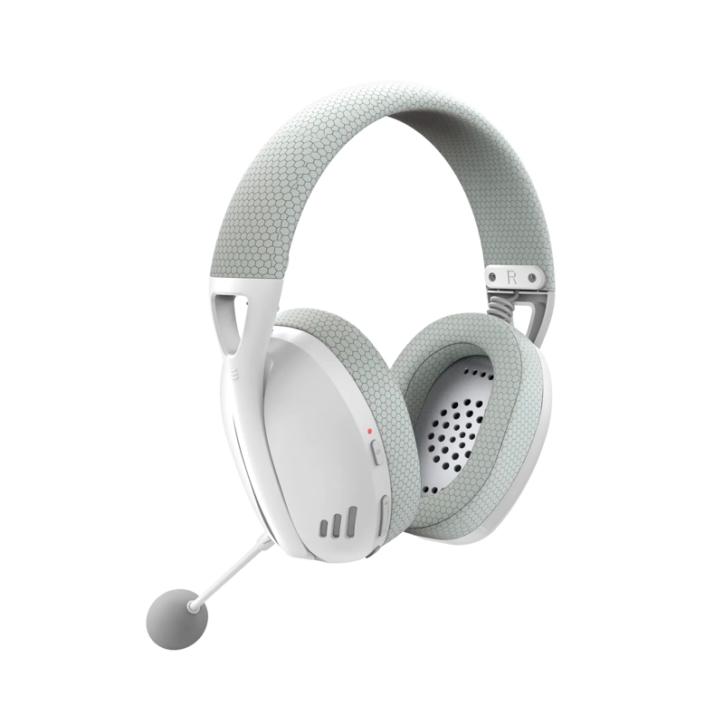 AUDIFONOS GAMER INALAMBRICO REDRAGON IRE H848G BLANCO Y GRIS - 3