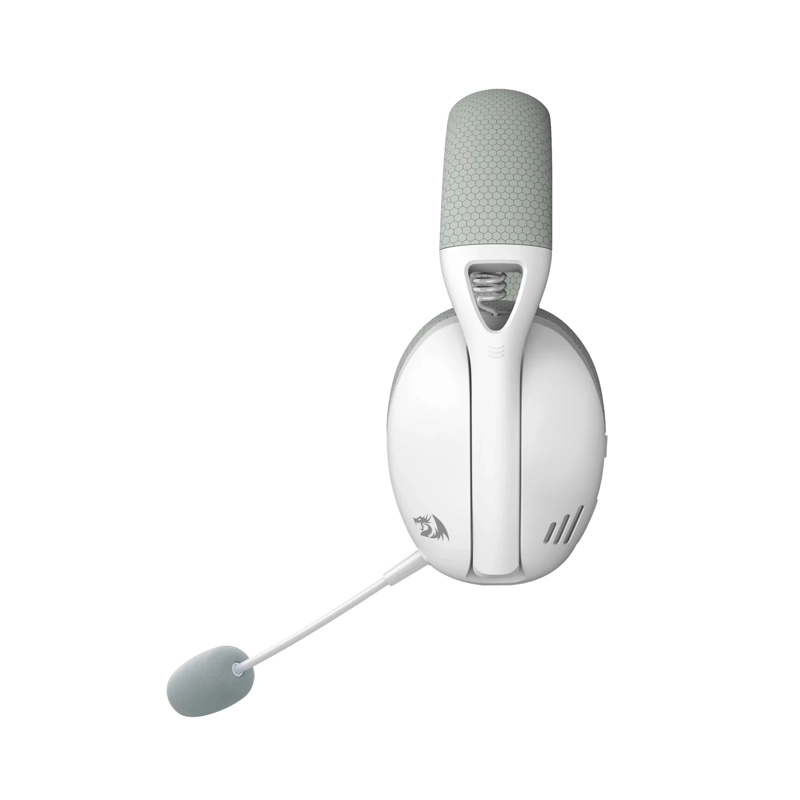 AUDIFONOS GAMER INALAMBRICO REDRAGON IRE H848G BLANCO Y GRIS - 4