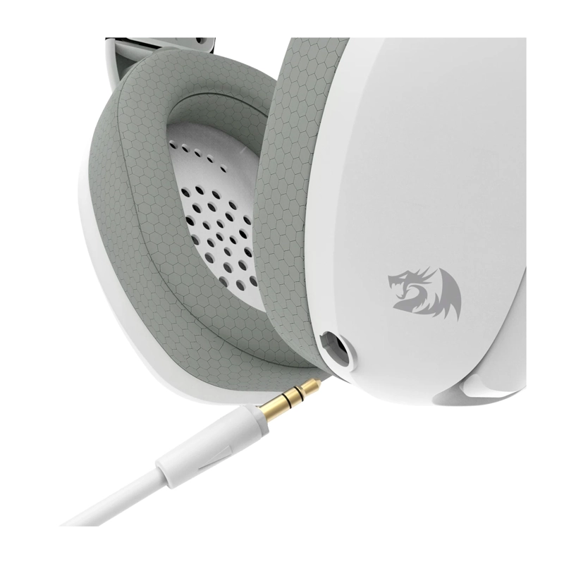 AUDIFONOS GAMER INALAMBRICO REDRAGON IRE H848G BLANCO Y GRIS - 5