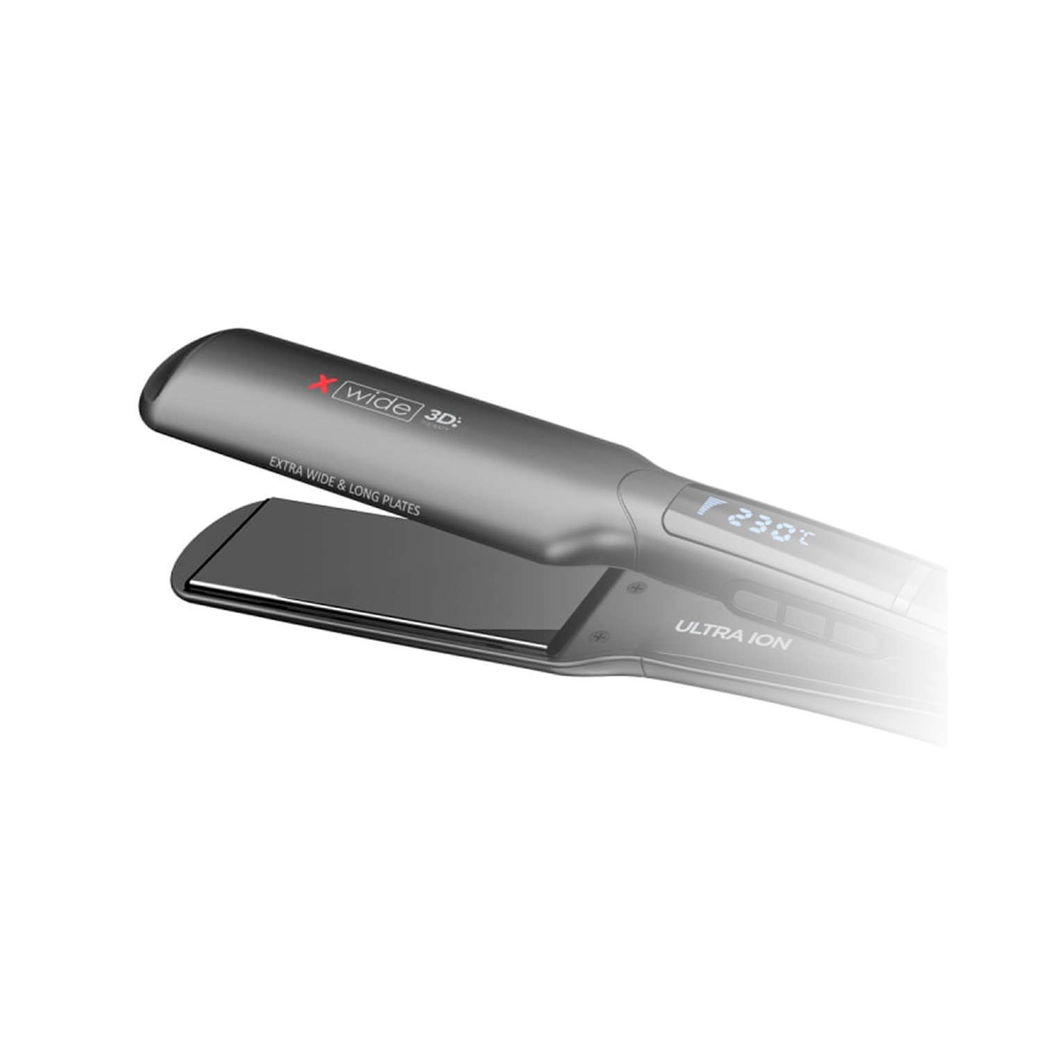 ALISADOR DE CABELLO GAMA ALISADORA X-WIDE 3D TITANIO - 5
