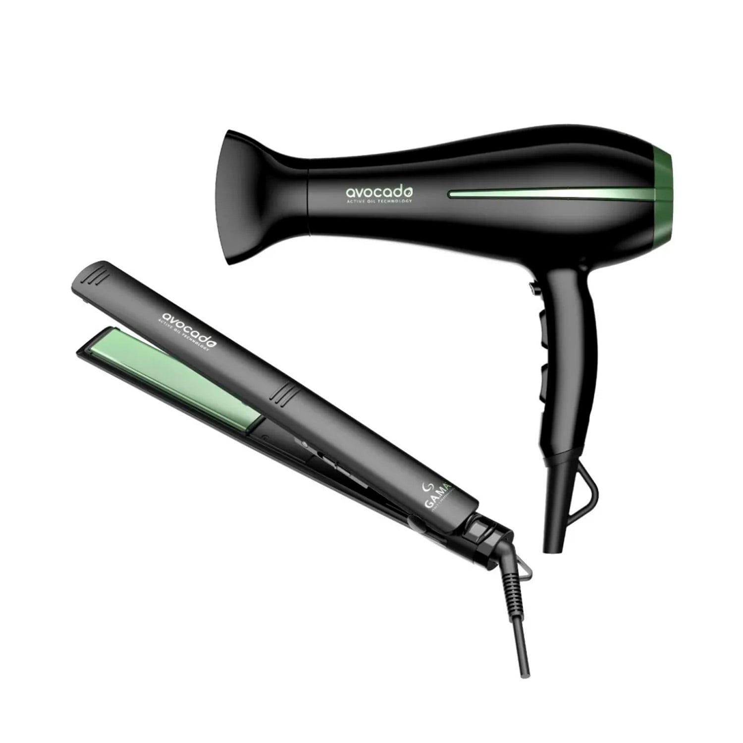 PACK SECADOR DE CABELLO GAMA BORA AVOCADO + PLANCHA ELEGANCE - 1