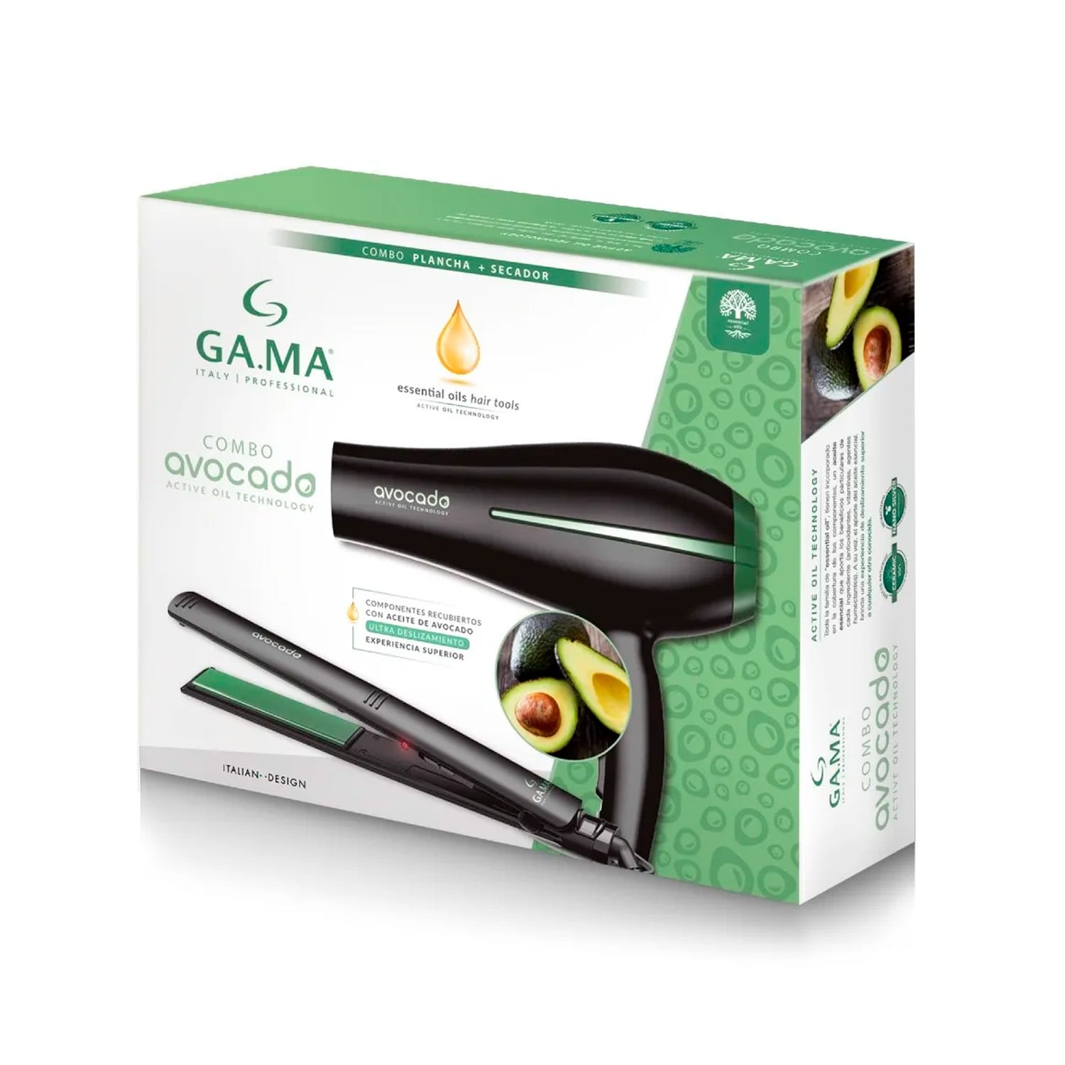 PACK SECADOR DE CABELLO GAMA BORA AVOCADO + PLANCHA ELEGANCE - 5