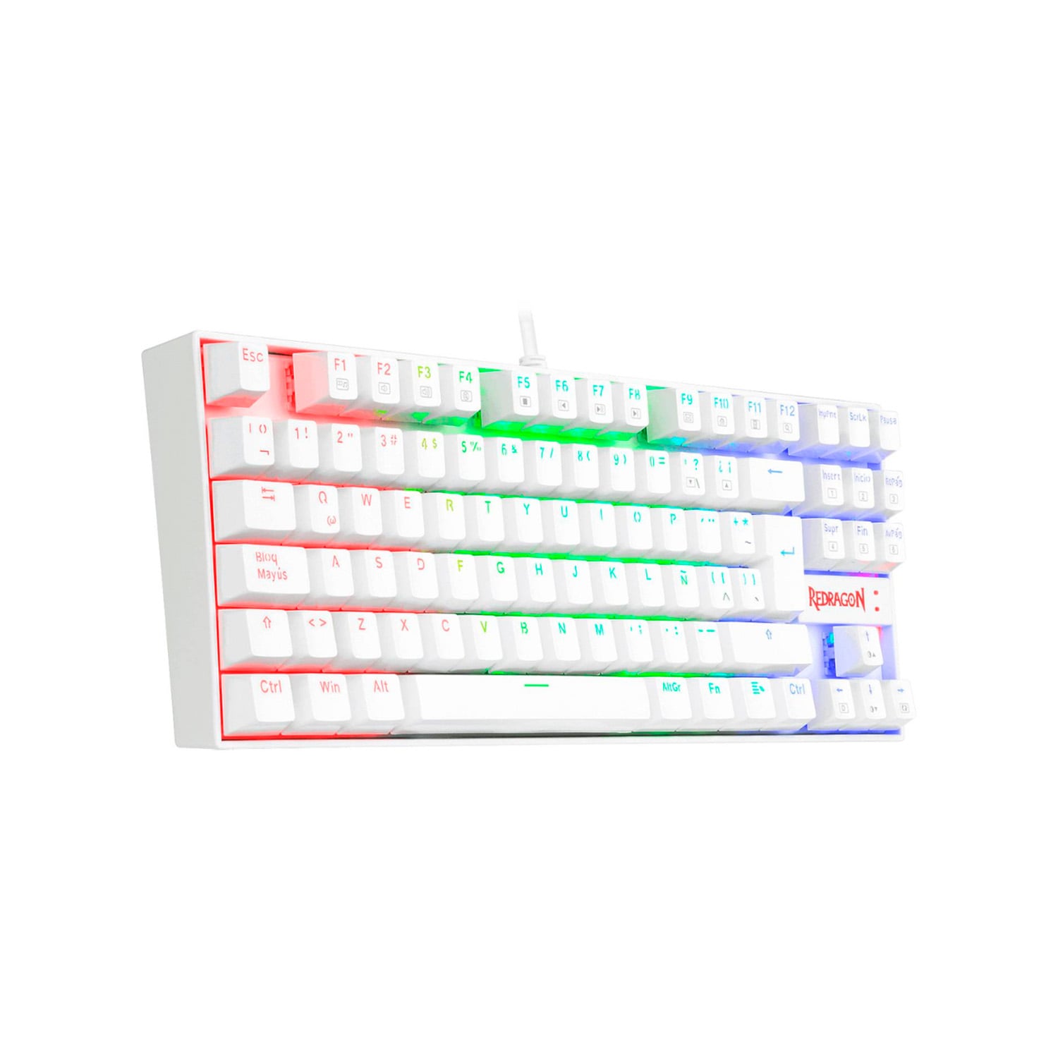 TECLADO REDRAGON MECÁNICO KUMARA K552W RED SWITCH ESP - 2