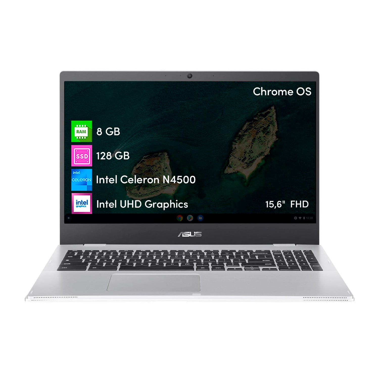 NOTEBOOK CHROMEBOOK ASUS CELERON 8GB 128GB SSD 15.6' FHD - 1