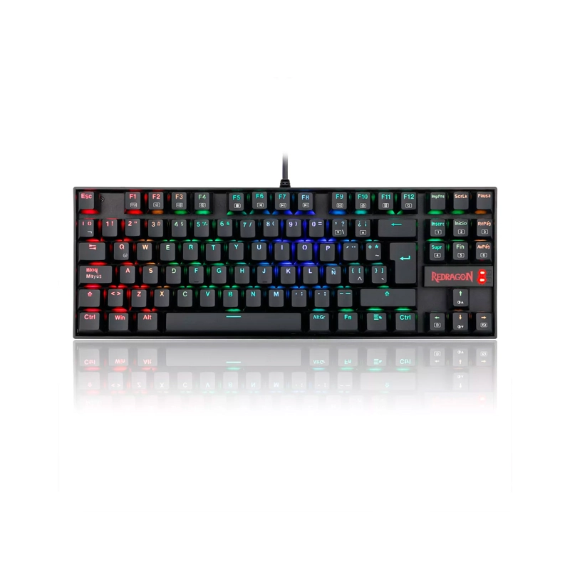 TECLADO GAMER REDRAGON KUMARA K552 RGB RED SWITCH ESP - 1