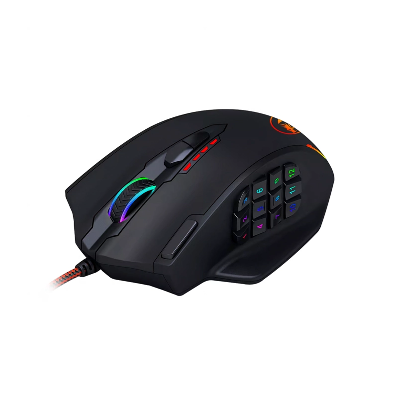 MOUSE GAMER REDRAGON M908 IMPACT RGB 12400DPI 18 BOTONES - 4