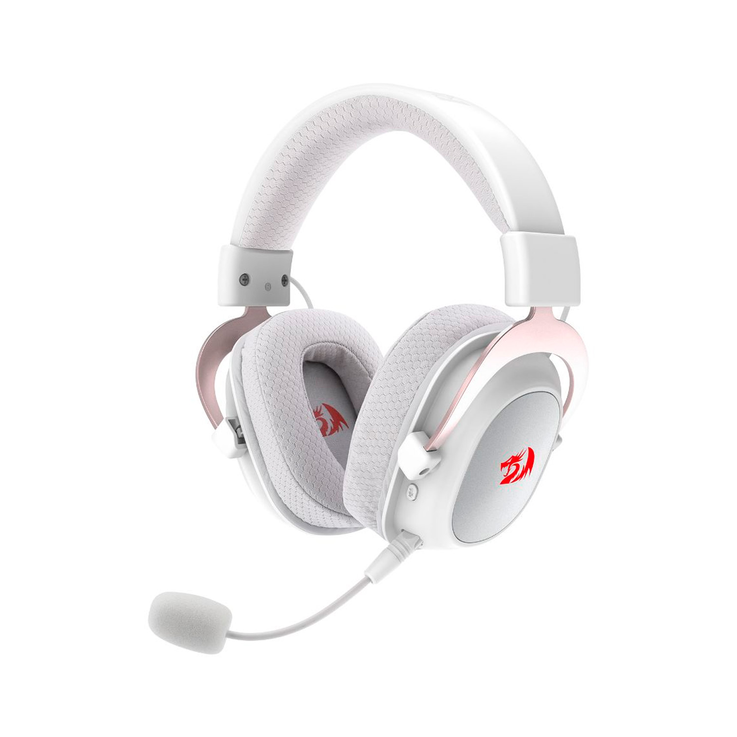 AUDIFONOS GAMER INALAMBRICOS REDRAGON ZEUS PRO WIRELESS H510 BLANCO RGB - 1