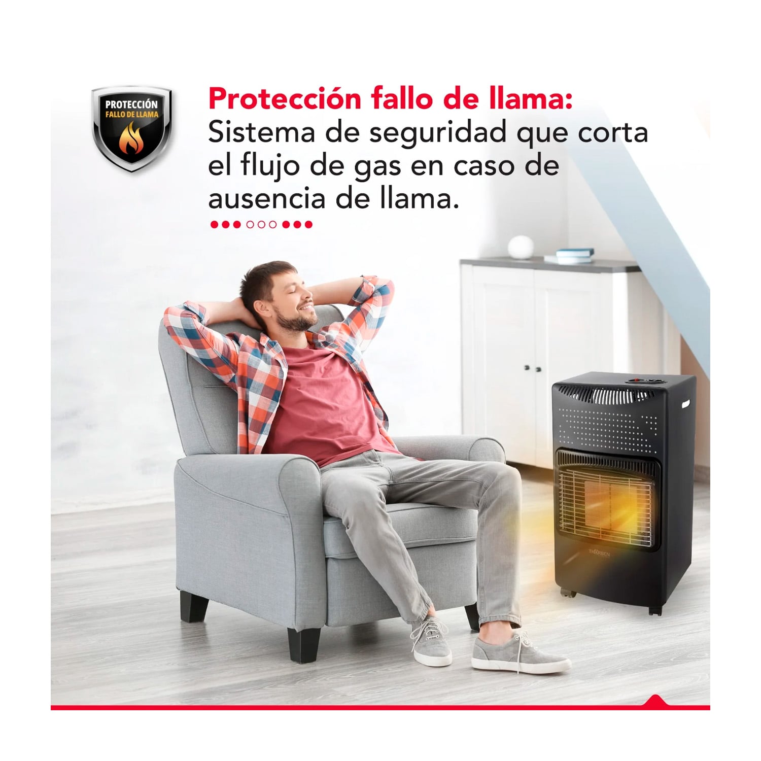 ESTUFA GAS THORBEN GL 5K NEGRA - 3