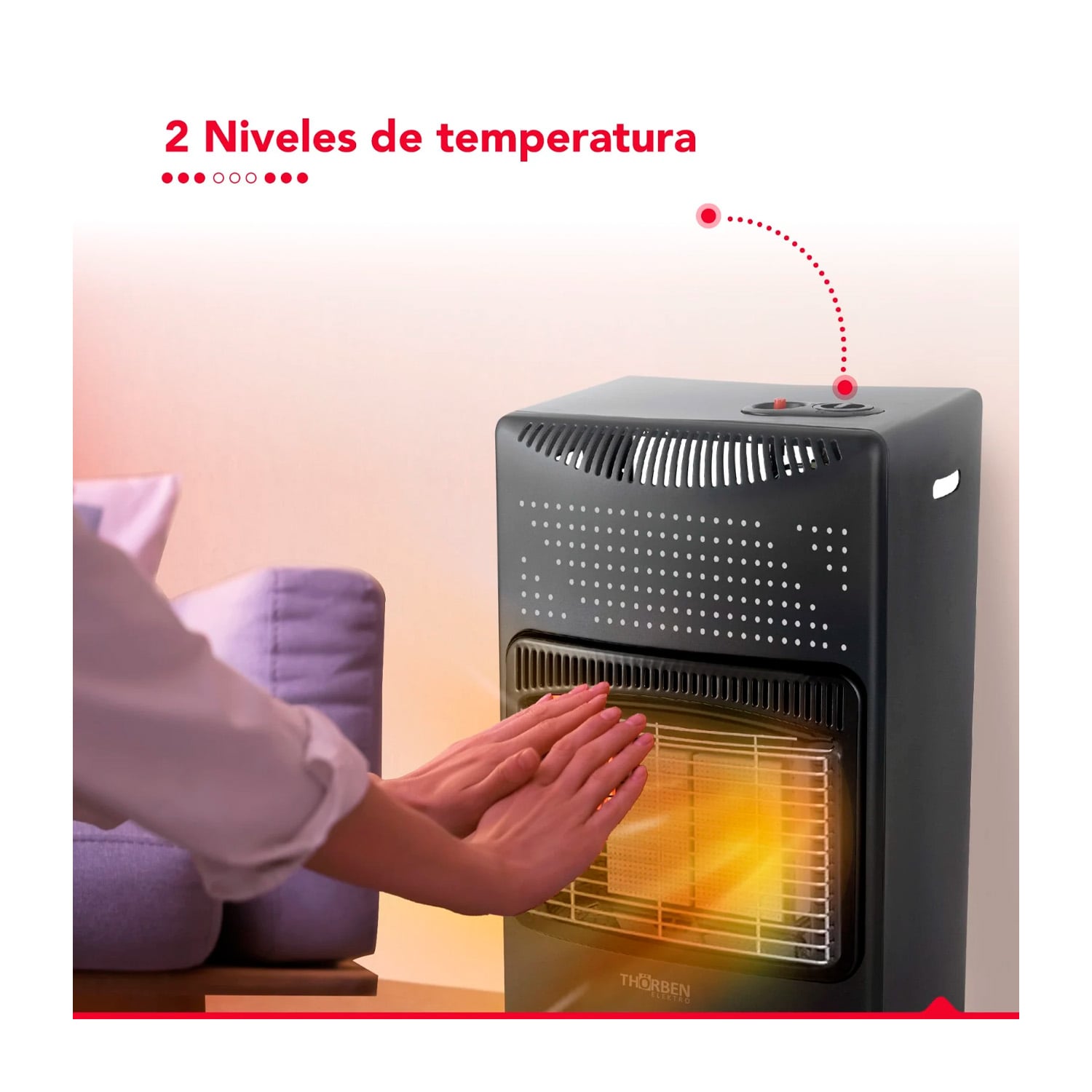 ESTUFA GAS THORBEN GL 5K NEGRA - 5