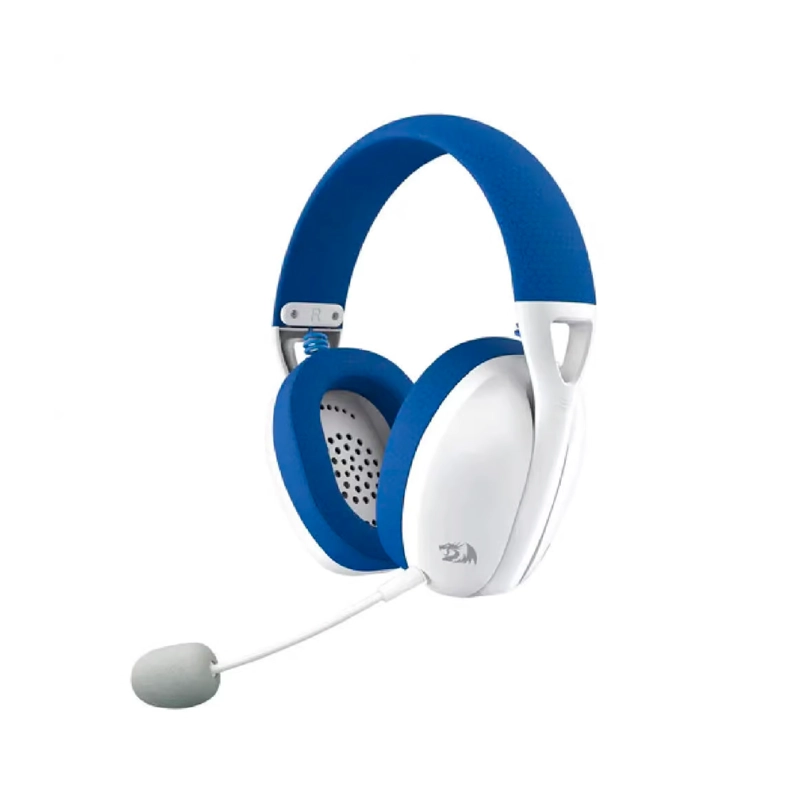 AUDIFONOS GAMER INALAMBRICO REDRAGON IRE H848B WHITE/BLUE - 1