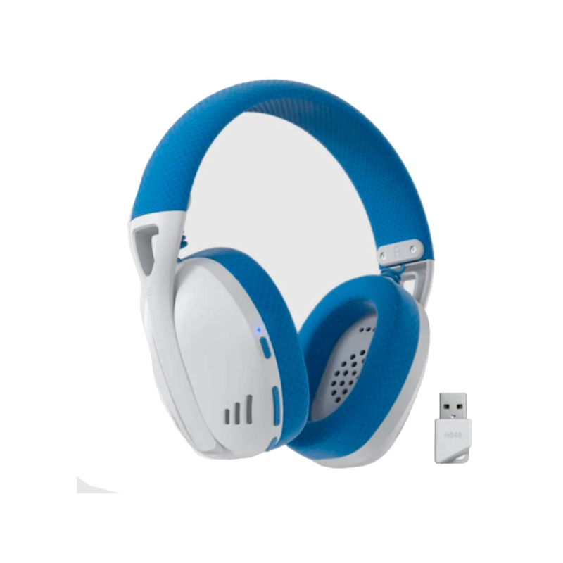 AUDIFONOS GAMER INALAMBRICO REDRAGON IRE H848B WHITE/BLUE - 2