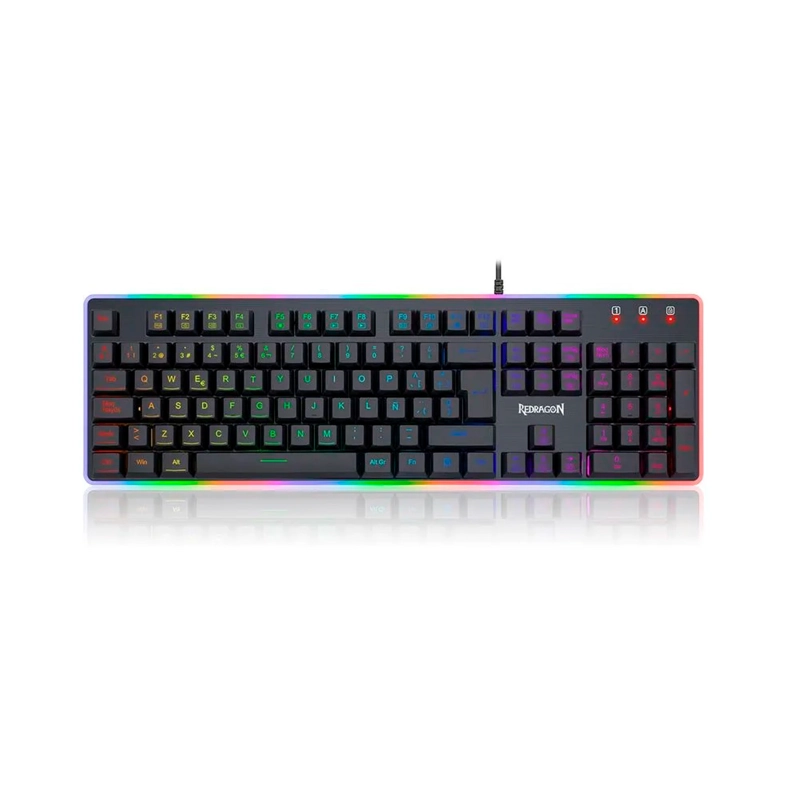 TECLADO GAMER REDRAGON K509 RGB DYAUS BLACK ESPAÑOL - 1