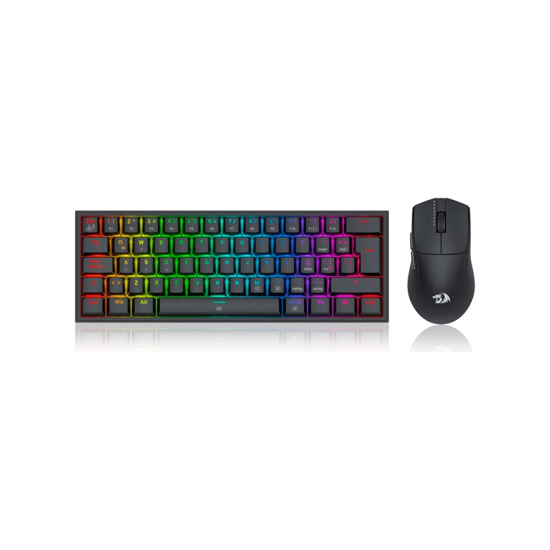 KIT GAMER REDRAGON S143 TECLADO + MOUSE NEGRO - 1