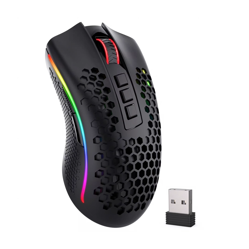 MOUSE GAMER REDRAGON STORM PRO BLACK M808-KS RGB - 4