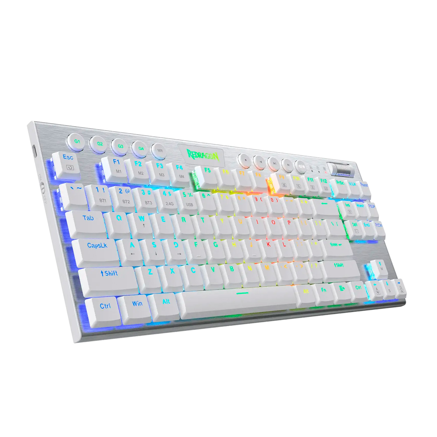 TECLADO GAMER REDRAGON K621W HORUS TKL WIRELESS RGB ESPAÑOL RED SWITCH - 3
