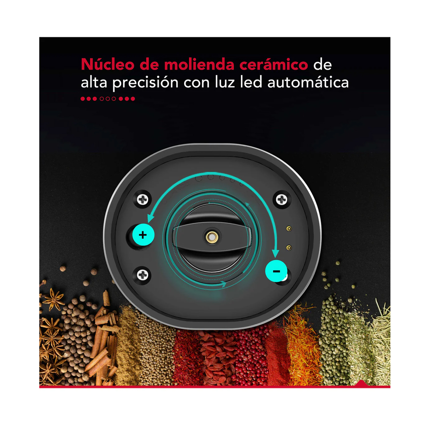 MOLEDOR DE ESPECIAS THORBEN USB GRINDER SET - 4