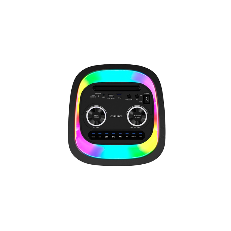 PARLANTE PORTATIL BLUETOOTH AIWA AW-POH4D KARAOKE TWS LED 60W - 3