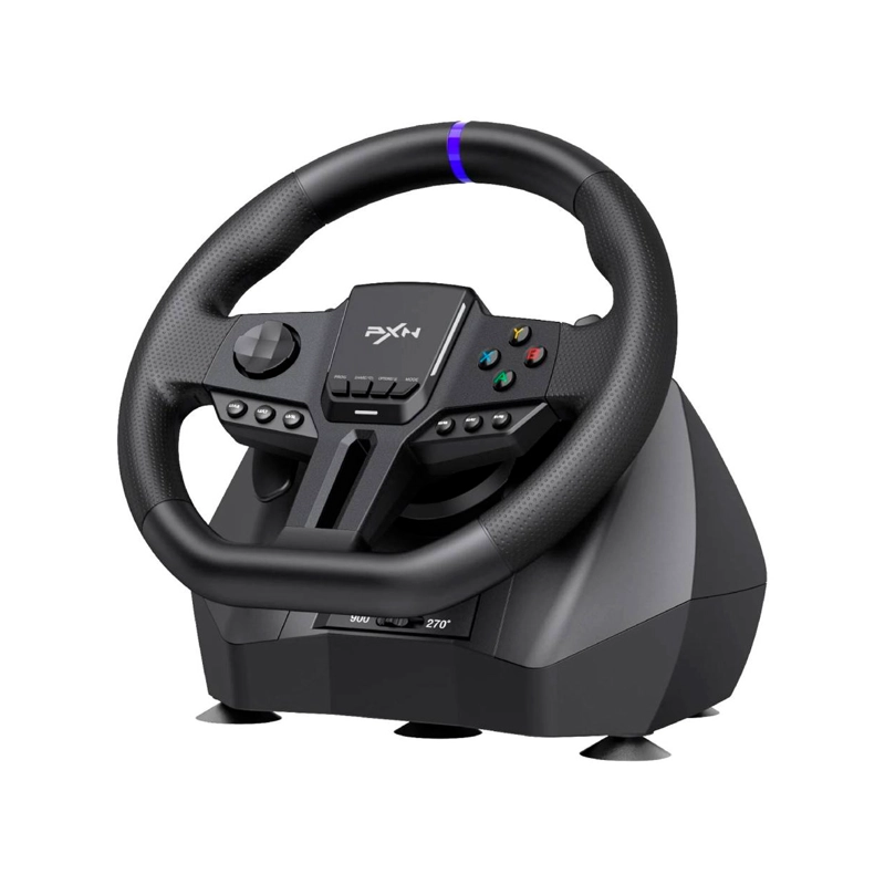VOLANTE DE CARRERA GAMER PXN V900 GEN 2 AJUSTABLE + PEDALERA PC PS4 XBOX - 2