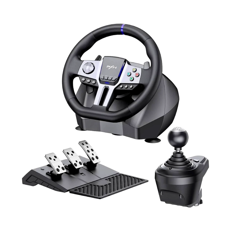 VOLANTE DE CARRERA GAMER PXN V9 GEN 2 PC PS XBOX - 1