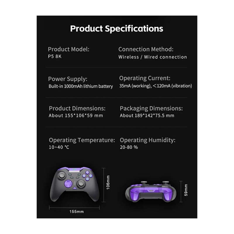 JOYSTICK INALAMBRICO PXN P5 8K PC SWITCH ANDROID - 4