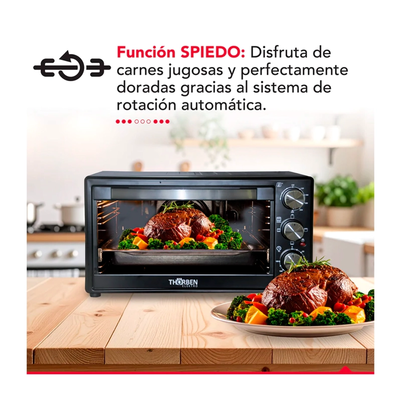 HORNO ELECTRICO THORBEN MAGNUM OVEN 60L 3 MODOS 2200W - 4