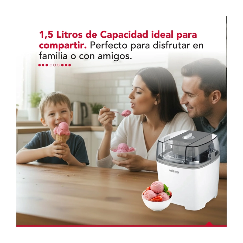 MAQUINA DE HELADOS THORBEN ICE CREAMY 1.5L - 6