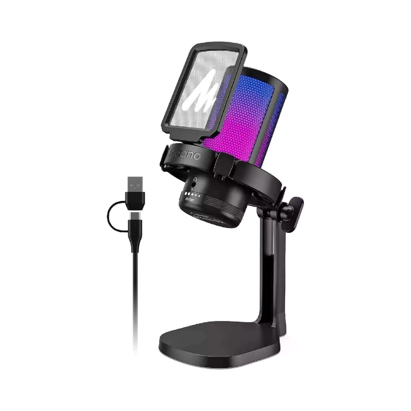 MICROFONO MAONO DGM20 RGB USB-C - 1