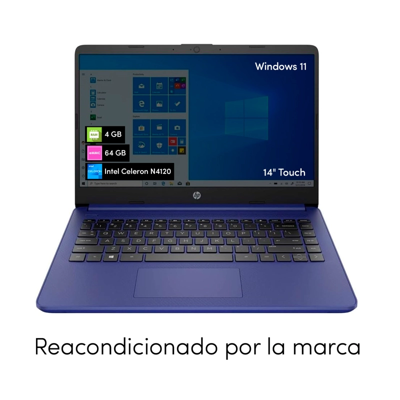 NOTEBOOK HP INTEL CELERON 4GB 64GB 14' TACTIL W11 - 5