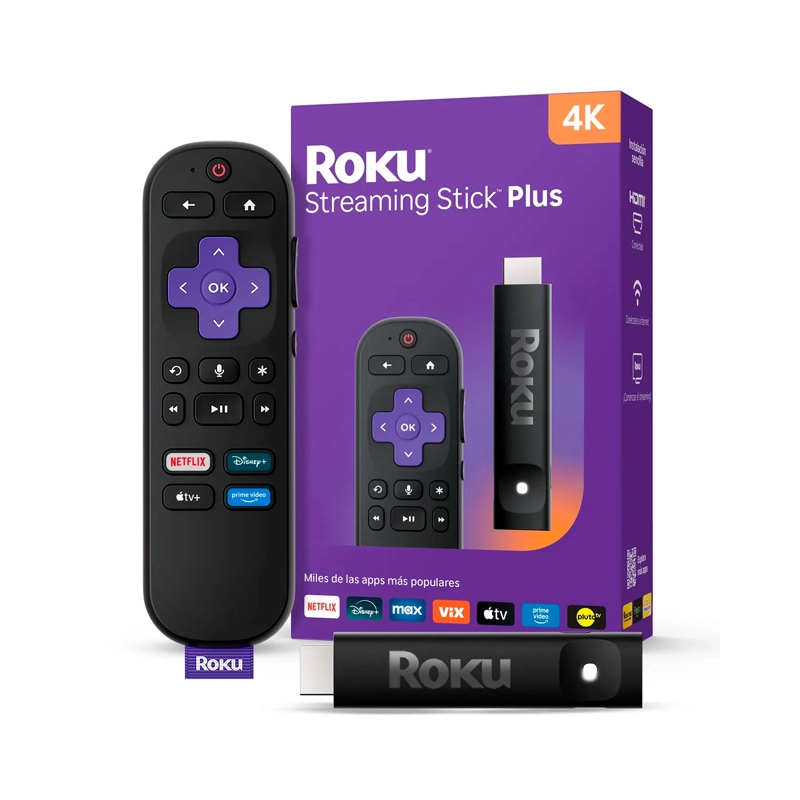 DISPOSITIVO DE STREAMING ROKU 4K-HDR 2025 NEGRO