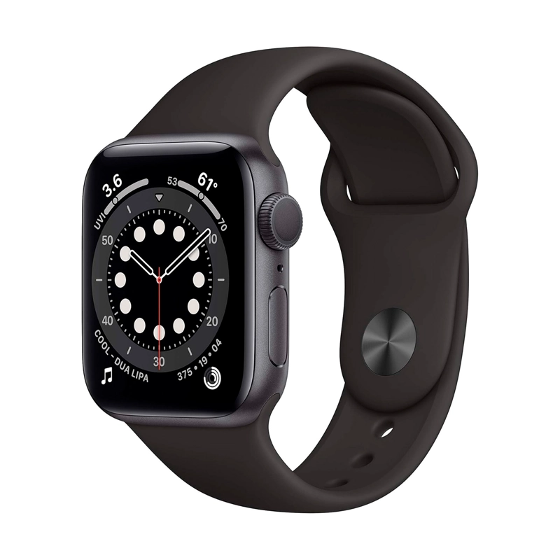 APPLE WATCH SERIES 6 40MM GPS SPACE GRAY ALUMINUM CASE - BLACK SPORT BAND