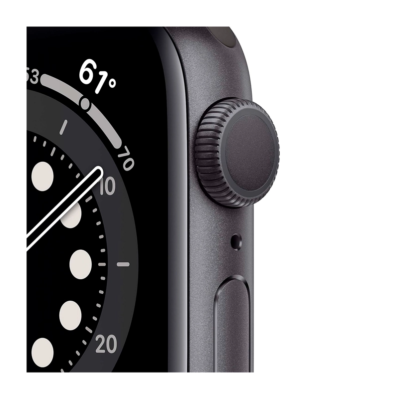 APPLE WATCH SERIES 6 40MM GPS SPACE GRAY ALUMINUM CASE - BLACK SPORT BAND - 5