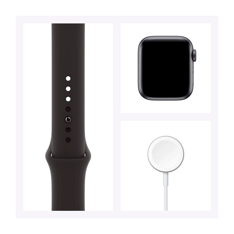 APPLE WATCH SERIES 6 40MM GPS SPACE GRAY ALUMINUM CASE - BLACK SPORT BAND - 6