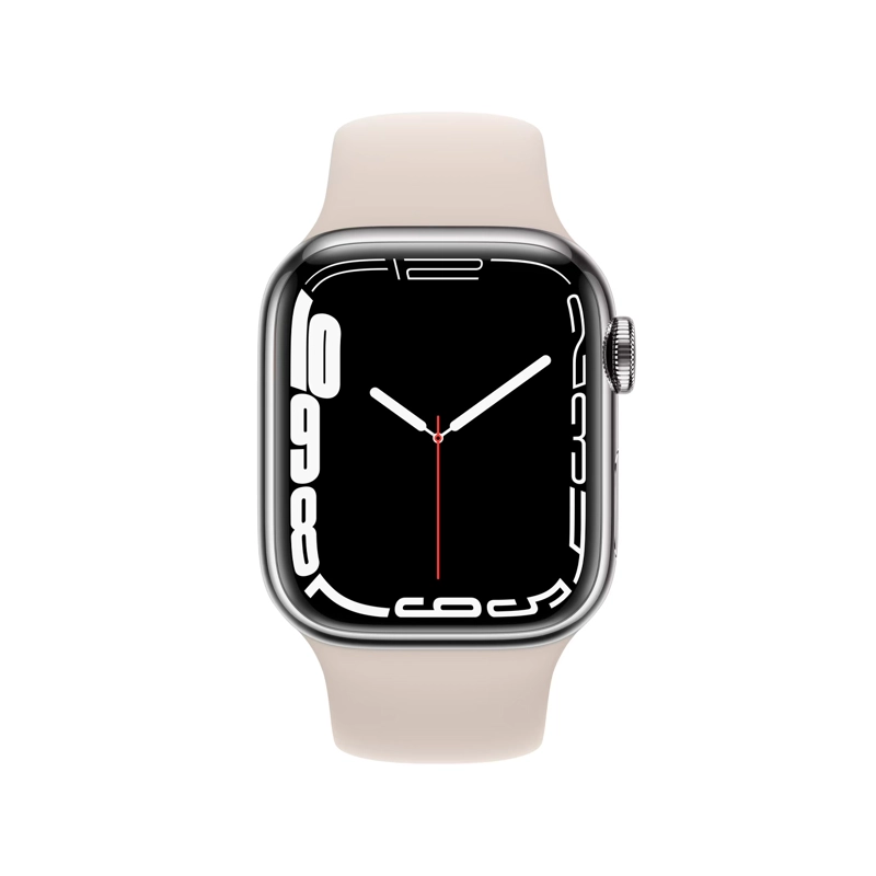 Reloj Apple Watch Series 7 41mm GPS + Wifi Silver Stainless Steel Starlight Sport Band - 3