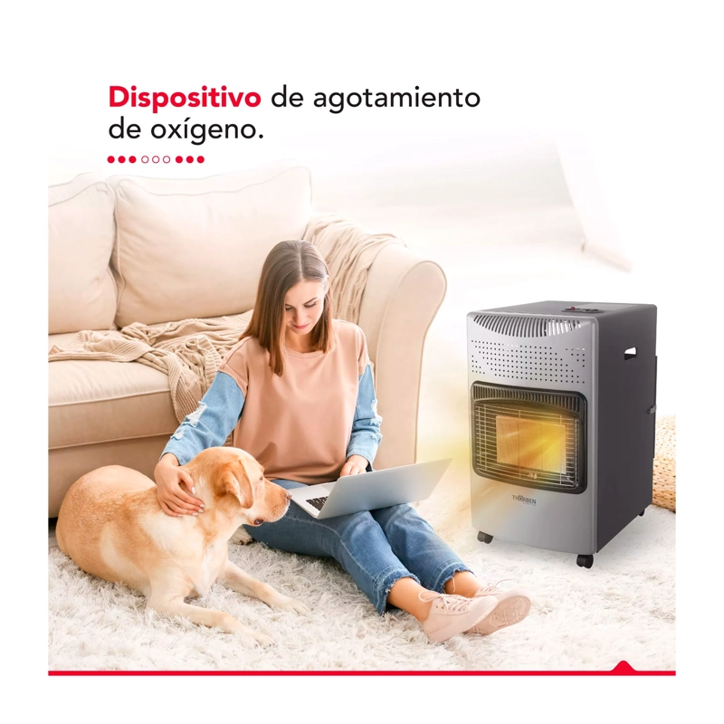ESTUFA A GAS THORBEN GL 5K GRIS - 9