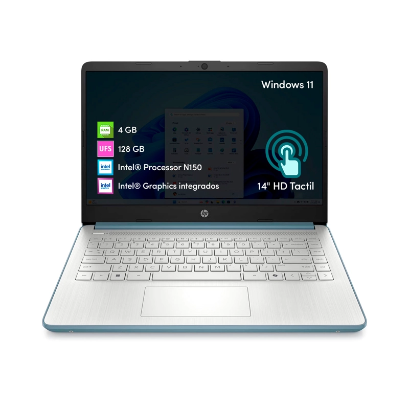 NOTEBOOK HP INTEL N150 4GB 128GB UFS 14' HD W11 AZUL LUNA