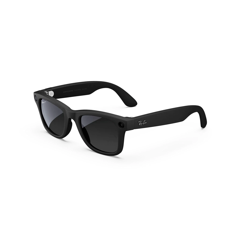 LENTES INTELIGENTES RAY-BAN META WAYFARER GEN 1 MATTE BLACK POLARIZADO GRADIENT GRAPHITE