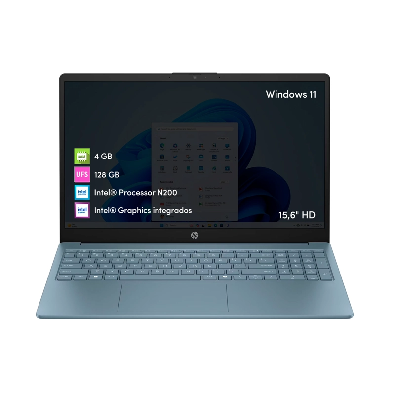 NOTEBOOK HP INTEL N200 4GB 128GB UFS 15.6' HD WIN11 - 1